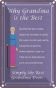 Blechschild 30x20 cm why Grandma is the best Oma Opa