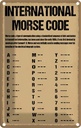 Blechschild 30x20 cm international Morse code Dekoration