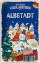 Blechschild 30x20 cm Weihnachtsgrüße ALBSTADT Weihnachten