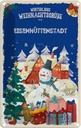 Blechschild 30x20 cm Weihnachtsgrüße EISENHÜTTENSTADT Weihnachten
