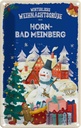 Blechschild 30x20 cm Weihnachtsgrüße HORN-BAD MEINBERG Weihnachten