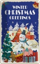 Blechschild 30x20 cm Christmas winter greetings Weihnachten