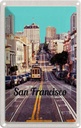 Blechschild 30x20 cm San Francisco Stadt Straße Straßenbahn Bildmotiv Reisemotiv Abenteuer Reisen Urlaub