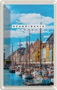 Blechschild 30x20 cm Skandinawien Schiffstour Meer Bildmotiv Reisemotiv Abenteuer Reisen Urlaub