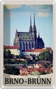 Blechschild 30x20 cm Brno-Brünn Tschechien Stadt Kirche Bildmotiv Reisemotiv Abenteuer Reisen Urlaub