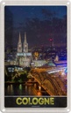 Blechschild 30x20 cm Köln Deutschland Dom Brücke Bahnhof Bildmotiv Reisemotiv Abenteuer Reisen Urlaub