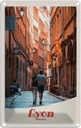 Blechschild 30x20 cm Lyon Frankreich Paar Altstadt Abenteuer Reisen Urlaub