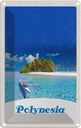 Blechschild 30x20 cm Polynesien Trauminsel Australien Boot Bildmotiv Reisemotiv Abenteuer Reisen Urlaub