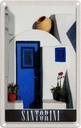 Blechschild 30x20 cm Santorini Griechenland Strand Bildmotiv Reisemotiv Abenteuer Reisen Urlaub