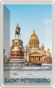 Blechschild 30x20 cm Saint Petersburg Russland Skulptur Bildmotiv Reisemotiv Abenteuer Reisen Urlaub