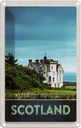 Blechschild 30x20 cm Schottland Europa Natur Wiese Haus Bildmotiv Reisemotiv Abenteuer Reisen Urlaub