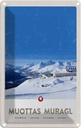 Blechschild 30x20 cm Muottas Murgal Schweiz Gebirge Schnee Bildmotiv Reisemotiv Abenteuer Reisen Urlaub