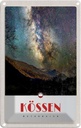 Blechschild 30x20 cm Kössen Österreich Himmel Sterne Abend Bildmotiv Reisemotiv Abenteuer Reisen Urlaub