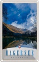 Blechschild 30x20 cm Hagersee Österreich Europa Natur Wald Bildmotiv Reisemotiv Abenteuer Reisen Urlaub