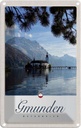Blechschild 30x20 cm Gmunden Östereich Kirche Gebirge Natur Abenteuer Reisen Urlaub