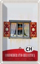 Blechschild 30x20 cm Confederation Helvetica Natur Haus Bildmotiv Reisemotiv Abenteuer Reisen Urlaub