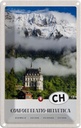 Blechschild 30x20 cm Confoederatio Helvetica Schloss Natur Bildmotiv Reisemotiv Abenteuer Reisen Urlaub