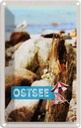 Blechschild 30x20 cm Ostsee Strand Steine Natur Meer Bildmotiv Reisemotiv Abenteuer Reisen Urlaub