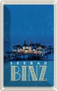 Blechschild 30x20 cm Binz Seebad Haus Meer Abend Bildmotiv Reisemotiv Abenteuer Reisen Urlaub