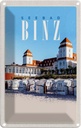 Blechschild 30x20 cm Seebad Binz Strandkörbe Strand Bildmotiv Reisemotiv Abenteuer Reisen Urlaub