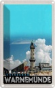 Blechschild 30x20 cm Ostseebad Warnemüde Leuchtturm Strand Bildmotiv Reisemotiv Abenteuer Reisen Urlaub