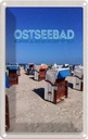 Blechschild 30x20 cm Ostseebad Deutschland Strandkorb Meer Bildmotiv Reisemotiv Abenteuer Reisen Urlaub