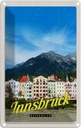 Blechschild 30x20 cm Innsbruck Gebirge Natur Aussicht Stadt Bildmotiv Reisemotiv Abenteuer Reisen Urlaub