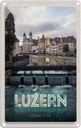 Blechschild 30x20 cm Luzern Schweiz Fluss Altstadt Bildmotiv Reisemotiv Abenteuer Reisen Urlaub