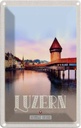 Blechschild 30x20 cm Luzern Schweiz Champal Bridge Natur Bildmotiv Reisemotiv Abenteuer Reisen Urlaub