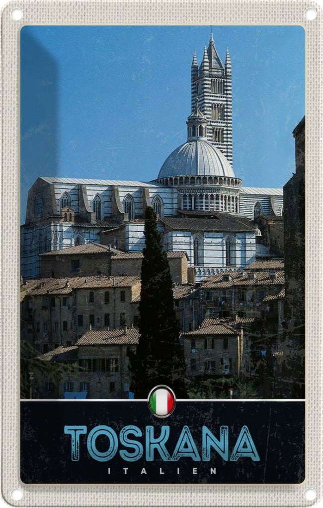 Blechschild 30x20 cm Toskana Italien Wüste Natur Sand Bildmotiv Reisemotiv Abenteuer Reisen Urlaub