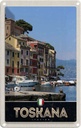 Blechschild 30x20 cm Toskana Italien Gebäude Meer Bildmotiv Reisemotiv Abenteuer Reisen Urlaub