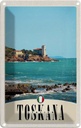 Blechschild 30x20 cm Toskana Italien Häuser Meer Bildmotiv Reisemotiv Abenteuer Reisen Urlaub