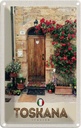 Blechschild 30x20 cm Toskana Italien Natur Blumen Tür Bildmotiv Reisemotiv Abenteuer Reisen Urlaub