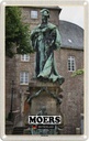 Blechschild 30x20 cm Moers Kurfürstin Skulptur Bildmotiv Reisemotiv Abenteuer Reisen Urlaub