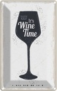 Blechschild 30x20 cm Wein It´s Wine Time