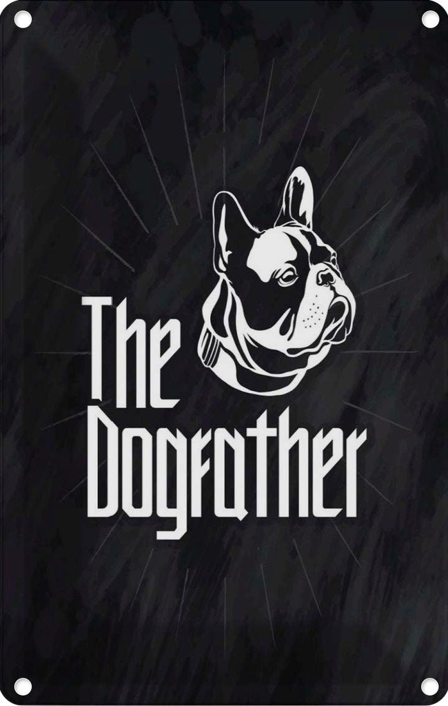 Blechschild 30x20 cm Tiere Hund Dog The Dogfather