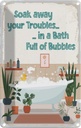 Blechschild 30x20 cm Bad Soak away your Troubles Bath