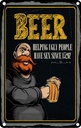 Blechschild 30x20 cm Beer Helping ugly people have Sex