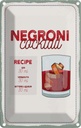 Blechschild 30x20 cm Negron Cocktail Recipe GIN