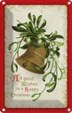 Blechschild 30x20 cm Weihnachtsglocke happy Christmas Fest