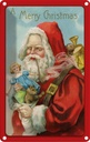Blechschild 30x20 cm Weihnachtsmanne Santa Fest