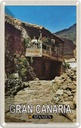 Blechschild 30x20 cm Gran Canaria Urlaub Spanien Las Casas Veneguera Bildmotiv Reisemotiv Abenteuer Reisen