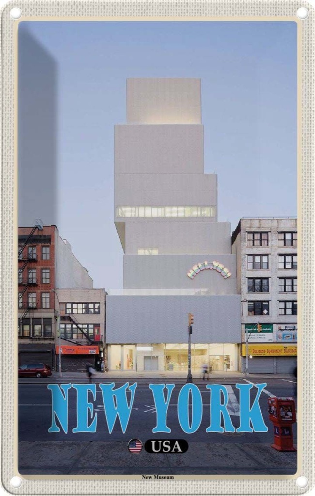 Blechschild 30x20 cm New York USA Museum Bildmotiv Reisemotiv Abenteuer Reisen Urlaub