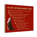 Holzschild 20x30 cm du bist Katzenliebhaber wenn Dekoration