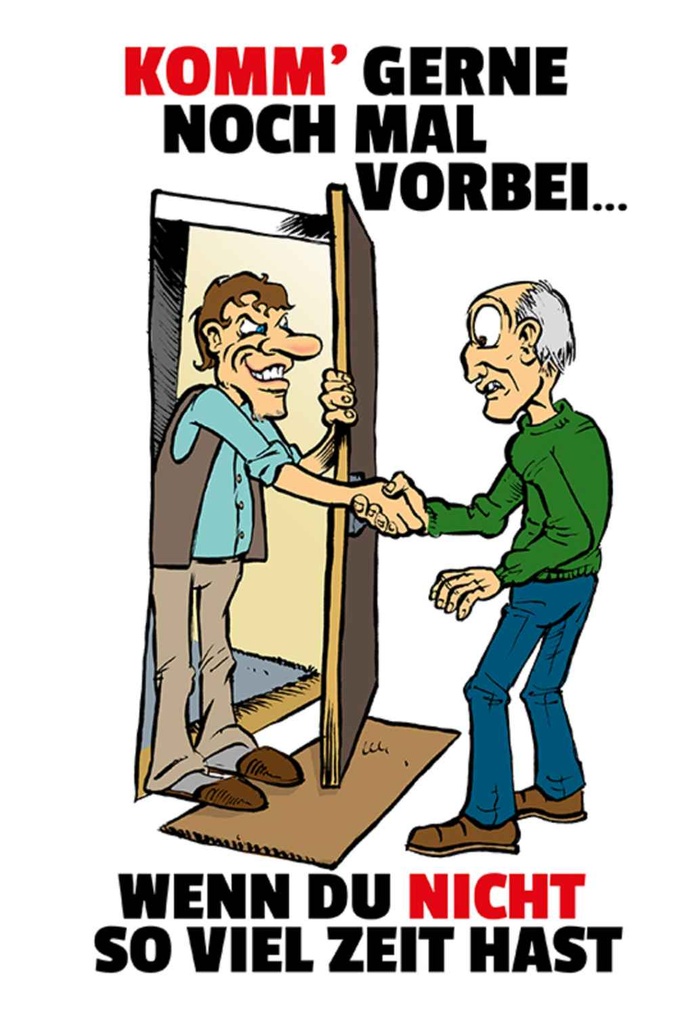 Holzschild 30x20 cm Komm wenn du nicht viel Zeit hast Spruch Zitat