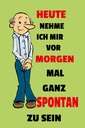 Holzschild 30x20 cm vornehmen morgen spontan zu sein Spruch Zitat