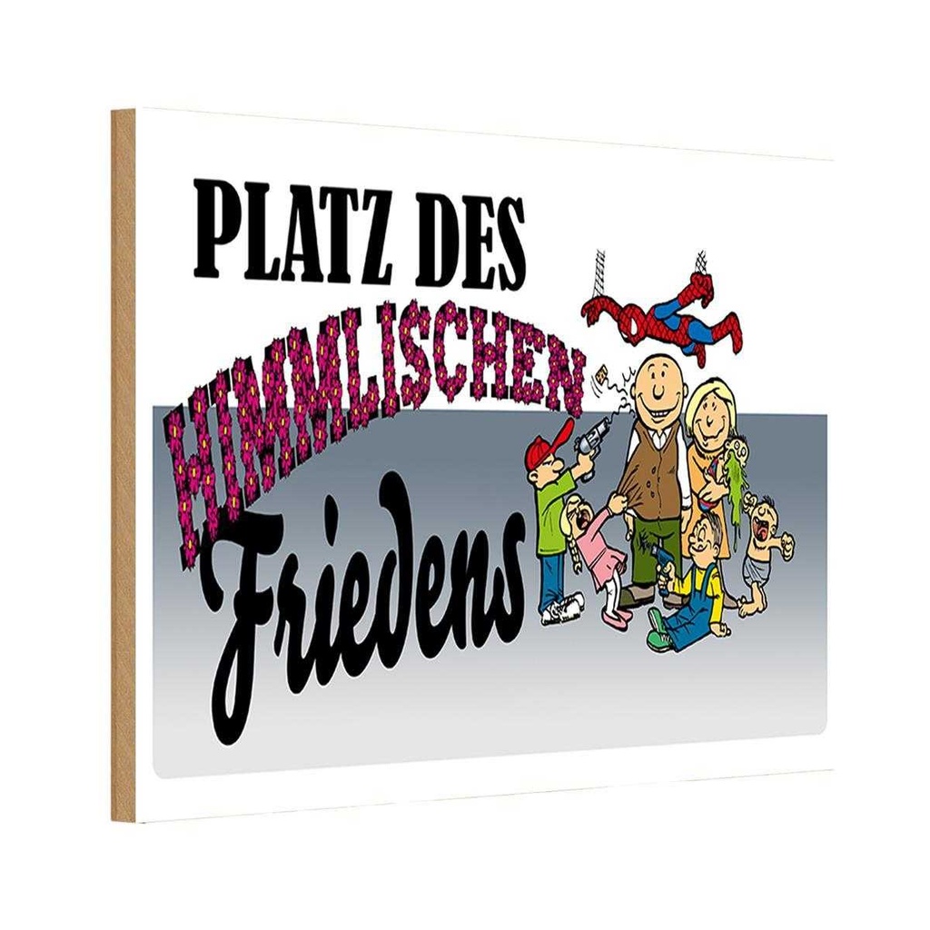Holzschild 20x30 cm Platz des himmlischen Friedens Dekoration
