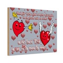 Holzschild 20x30 cm Für Liebe gibt's keine Garantie Spruch Zitat