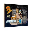 Holzschild 20x30 cm Sternzeichen Jungfrau Planet Merkur Dekoration