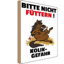 Holzschild 30x20 cm bitte nicht füttern Pferd Kolik